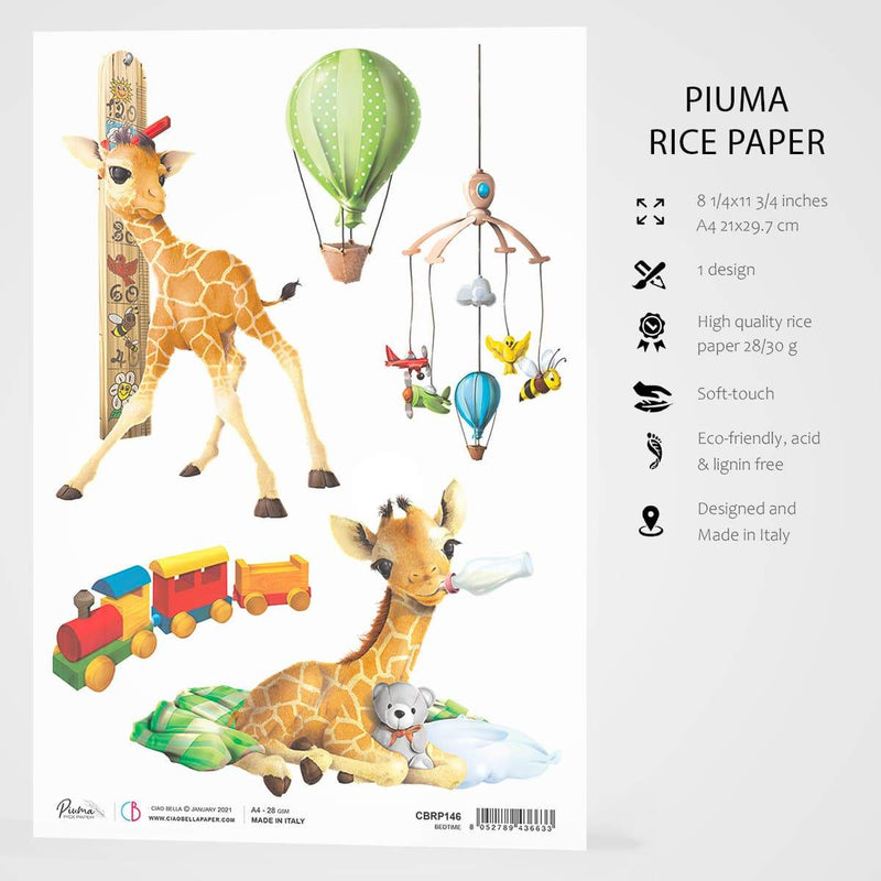 Ciao Bella Rice Paper A4 Bedtime-3