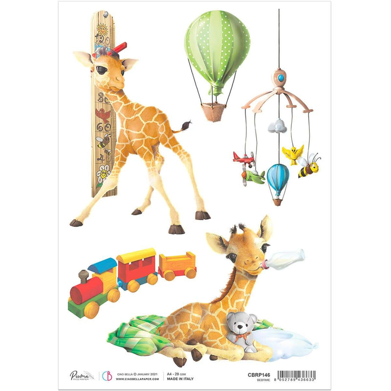Ciao Bella Rice Paper A4 Bedtime-1
