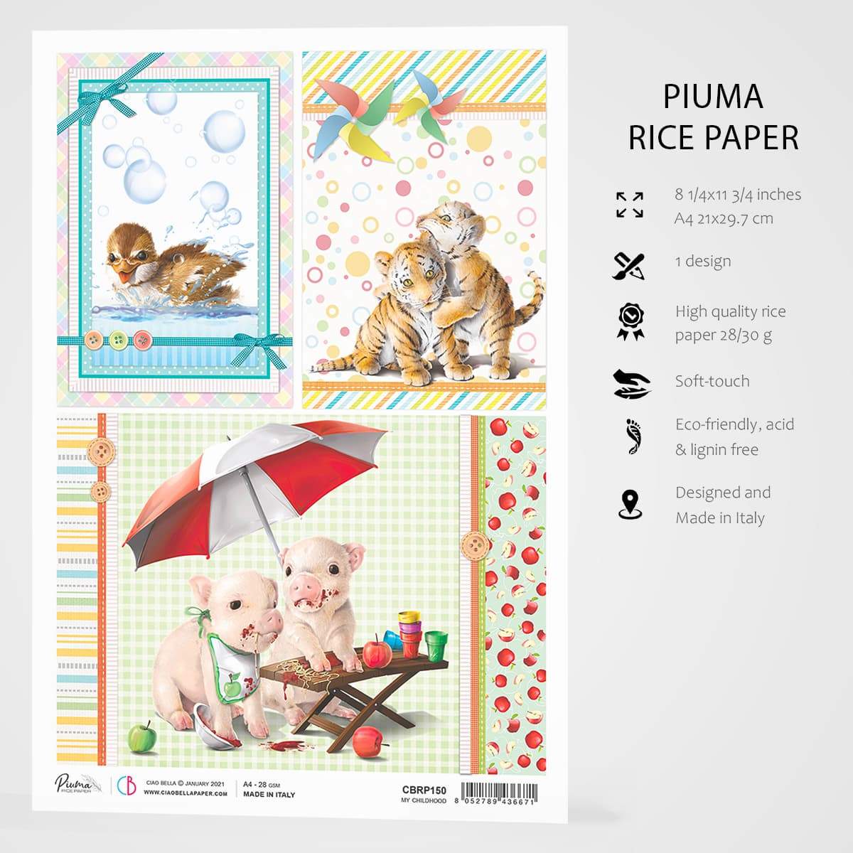 Ciao Bella Rice Paper A4 My First Year-3