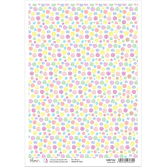 Ciao Bella Rice Paper A4 Polka Dots-1