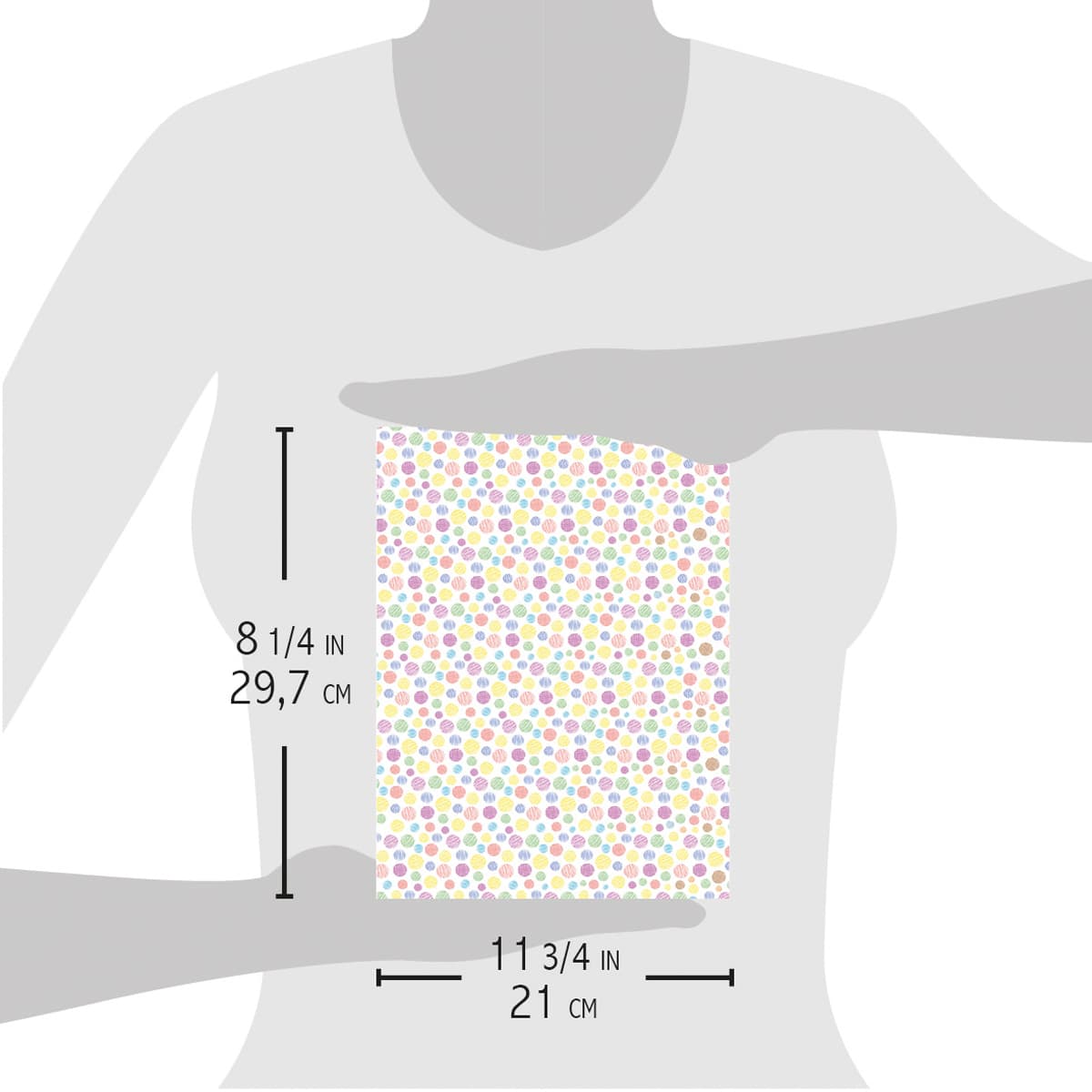 Ciao Bella Rice Paper A4 Polka Dots-2