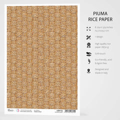 Ciao Bella Rice Paper A4 Seagrass Basket-3
