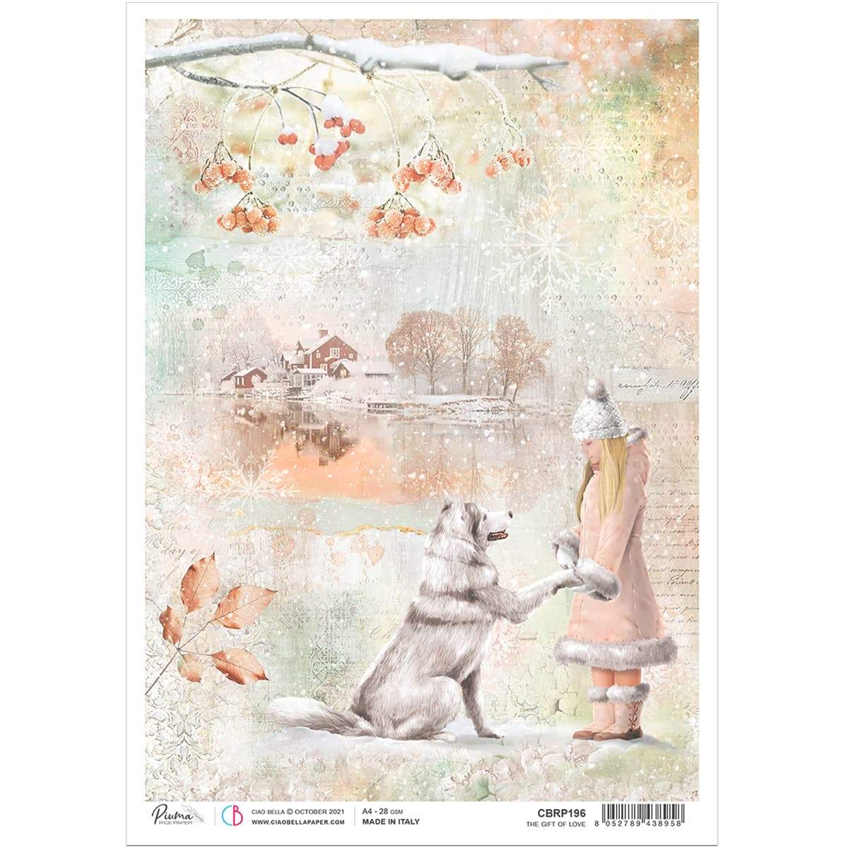 Ciao Bella Rice Paper A4 The Gift of Love-1