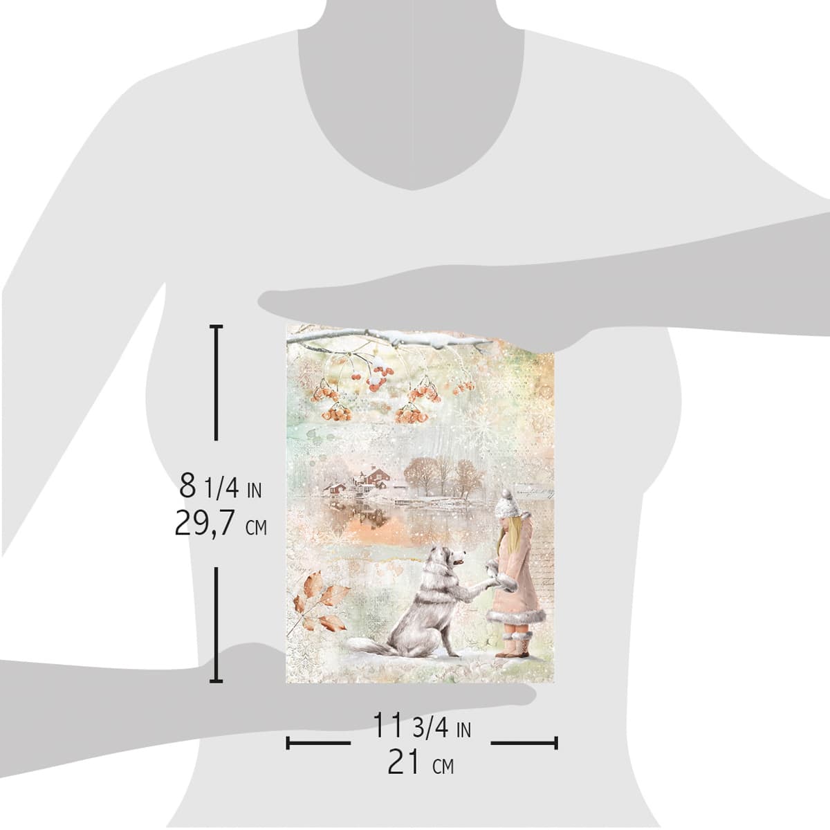 Ciao Bella Rice Paper A4 The Gift of Love-2
