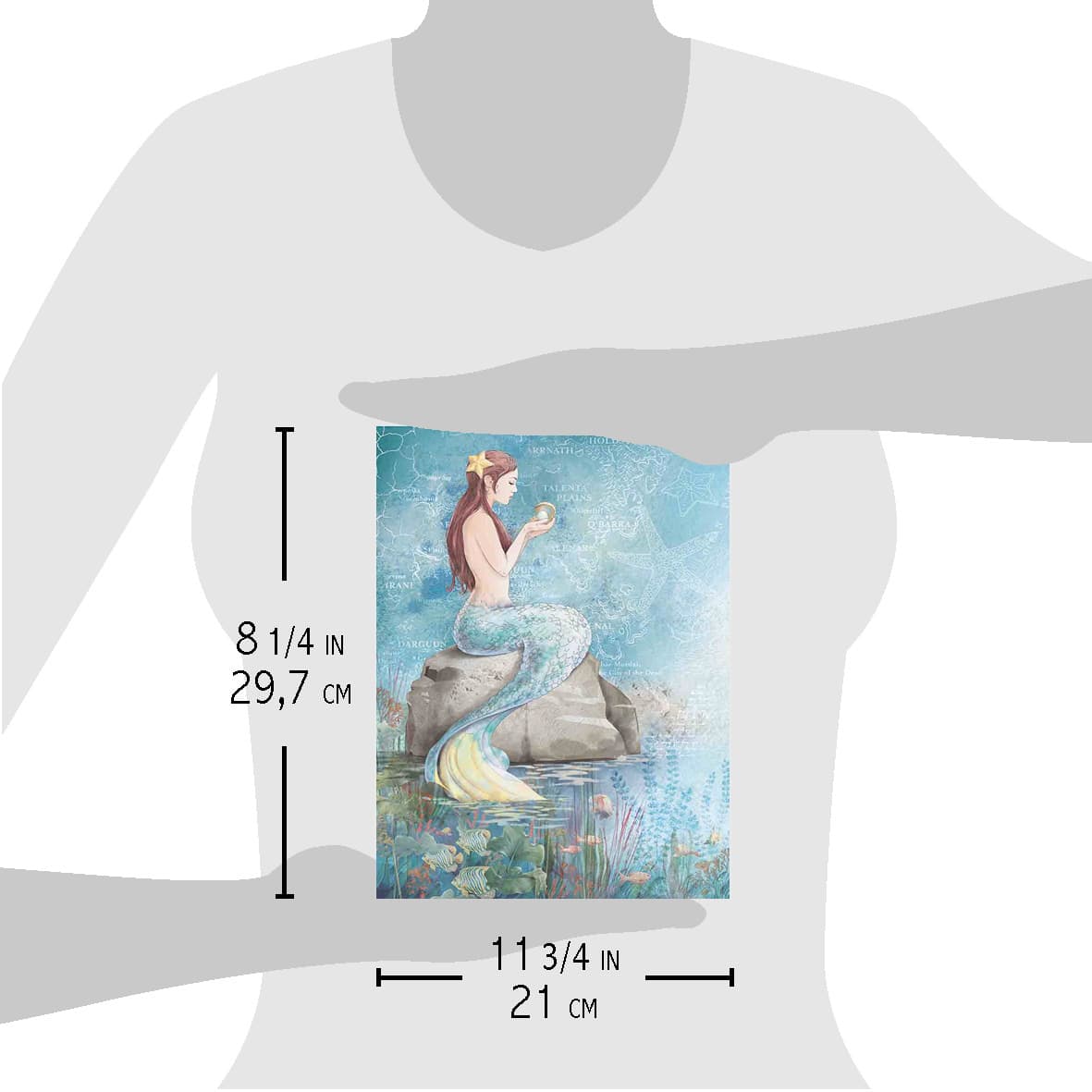 Ciao Bella Rice Paper A4 Mermaid's Secret-2
