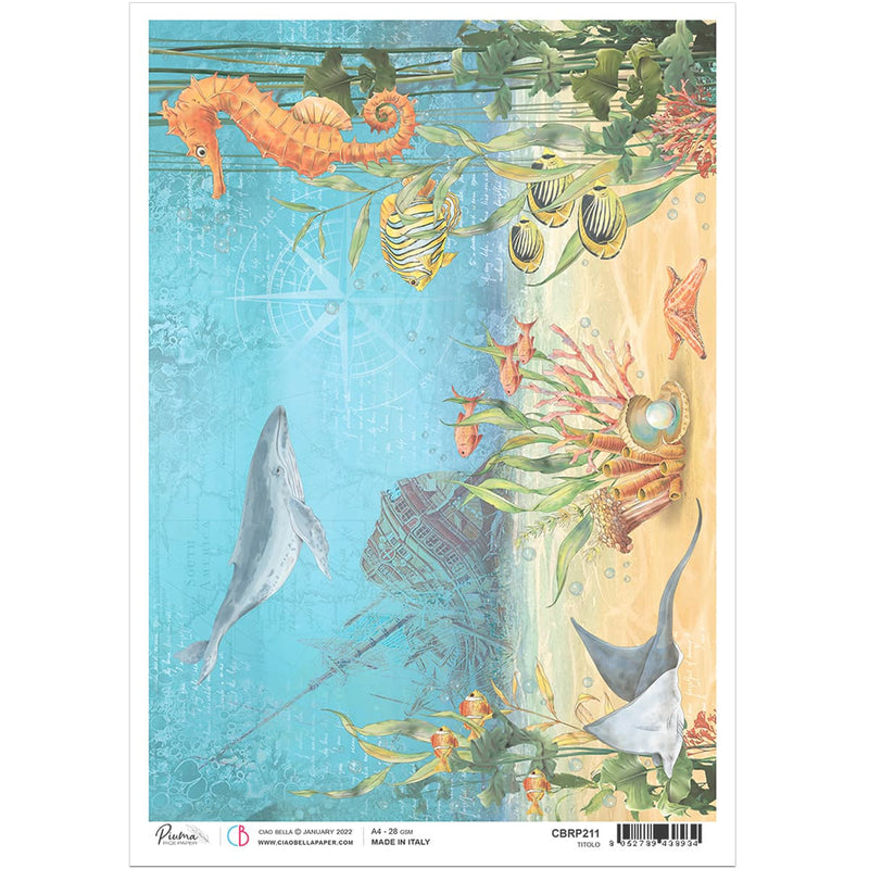 Ciao Bella Rice Paper A4 The Shipwreck-1