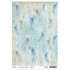 Ciao Bella Rice Paper A4 Jellyfish Dance-1