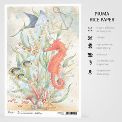 Ciao Bella Rice Paper A4 The Seahorse-3