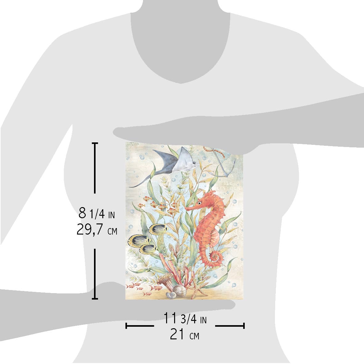 Ciao Bella Rice Paper A4 The Seahorse-2