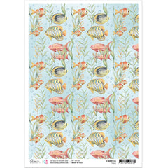 Ciao Bella Rice Paper A4 Fishes-1