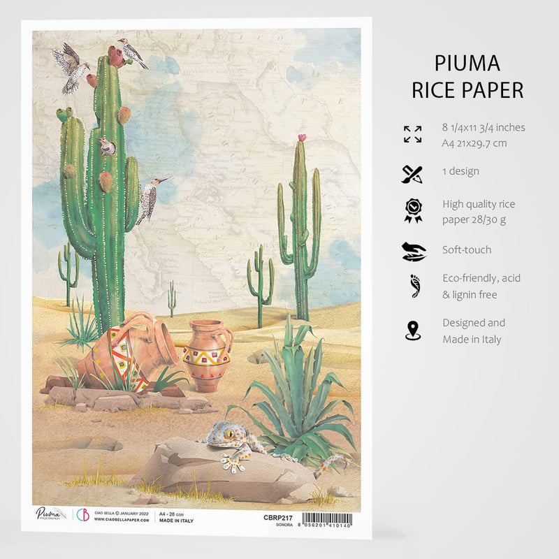 Ciao Bella Rice Paper A4 Sonora-3