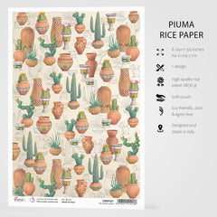 Ciao Bella Rice Paper A4 The Cactus Lover-3