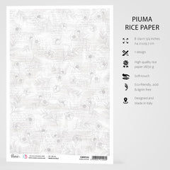 Ciao Bella Rice Paper A4 Spring Outline-3