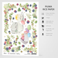 Ciao Bella Rice Paper A4 Tea Break With Macarons-3