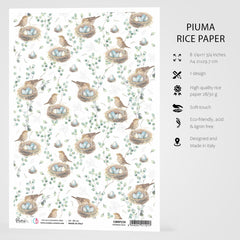 Ciao Bella Rice Paper A4 Sparrow Nest-3