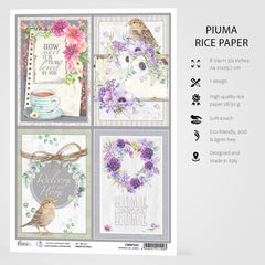 Ciao Bella Rice Paper A4 Sparrow Hill Cards-3