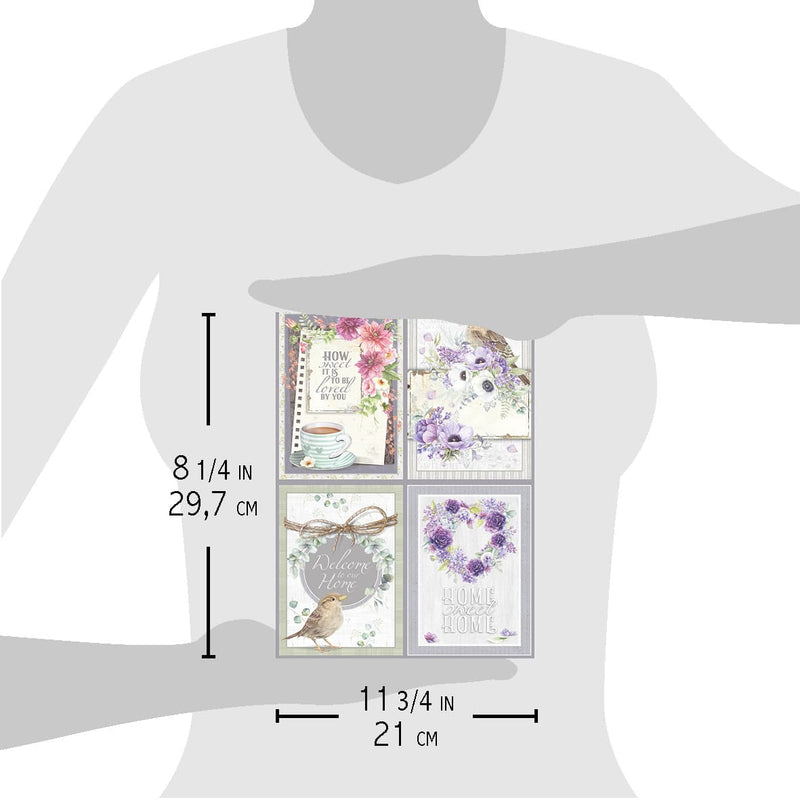 Ciao Bella Rice Paper A4 Sparrow Hill Cards-2