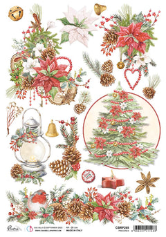 Rice Paper A4 Piuma Pinecones - 5 Sheets-1