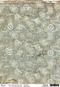 Rice Paper A4  Piuma Royal Postmarks - 5 Sheets-1