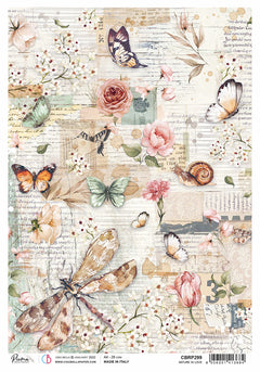 Rice Paper A4 Piuma Nature in love - 5 Sheets-1