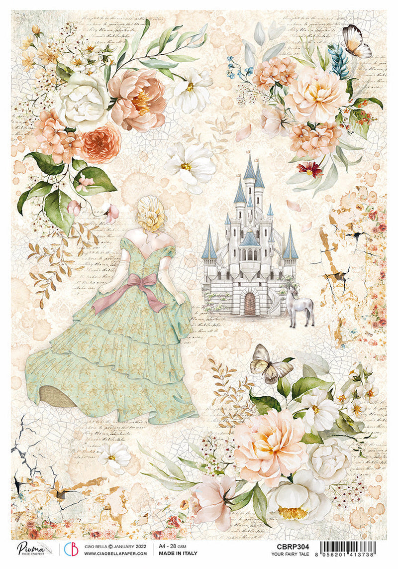 Rice Paper A4 Piuma Your fairy tale - 5 Sheets-1