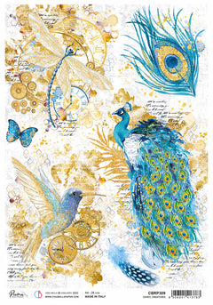 Rice Paper A4 Piuma Oniric creatures - 5 Sheets-1