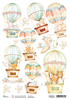 Ciao Bella Rice Paper A4 Piuma Tenderness - 5 Sheets-1