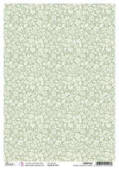 Ciao Bella Rice Paper A4 Piuma Nature Laughs In Flowers - 5 Sheets-1