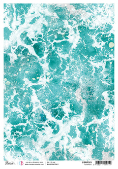 Ciao Bella Rice Paper A4 Piuma Aquaholic - 5 Sheets-1