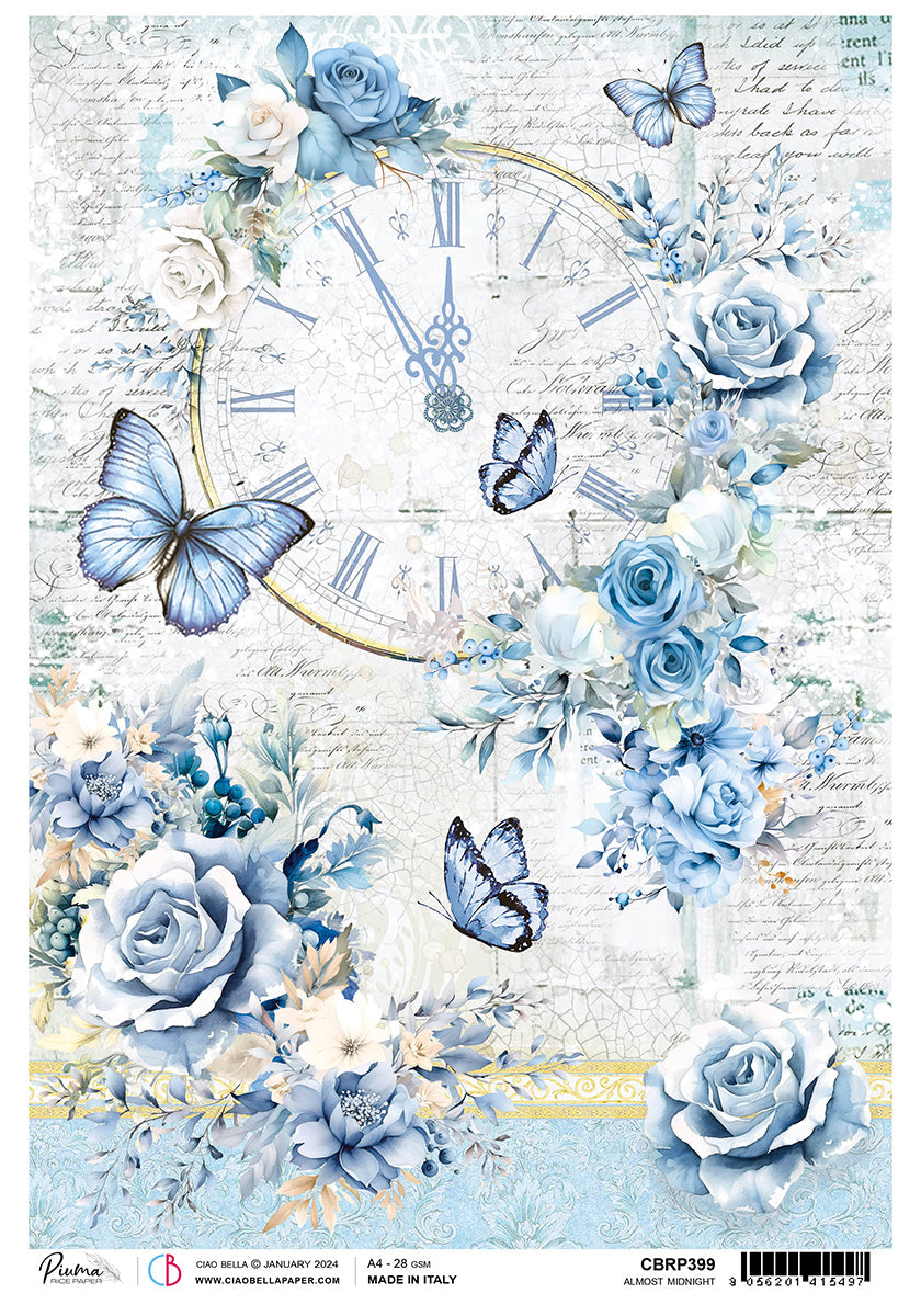 Rice Paper A4 Piuma Almost Midnight - 5 Sheets-1