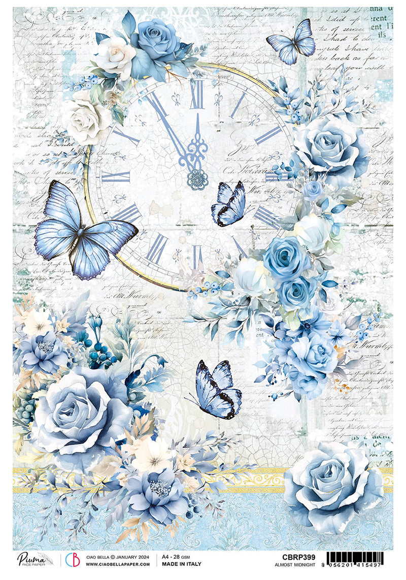 Rice Paper A4 Piuma Almost Midnight - 5 Sheets-1