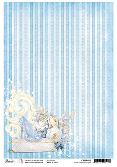 Rice Paper A4 Piuma Glass Slipper Elegance - 5 Sheets-1