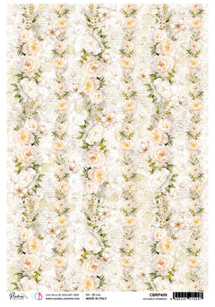 Rice Paper A4 Piuma Bloomed Romance - 5 Sheets-1