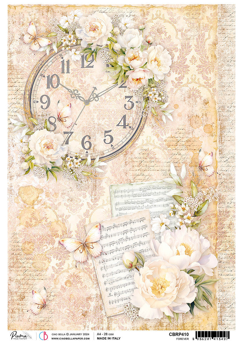 Rice Paper A4 Piuma Forever - 5 Sheets-1