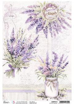 Rice Paper A4 Piuma Cottage Romance - 5 Sheets-1