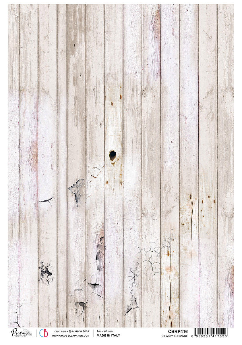 Rice Paper A4 Piuma Shabby Elegance - 5 Sheets-1