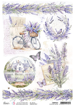 Rice Paper A4 Piuma Whispering Dreams - 5 Sheets-1
