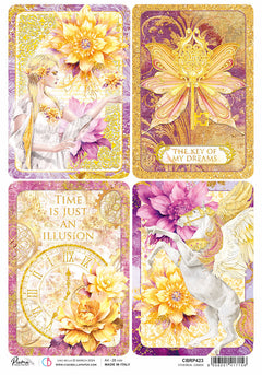 Rice Paper A4 Piuma Ethereal Cards - 5 Sheets-1