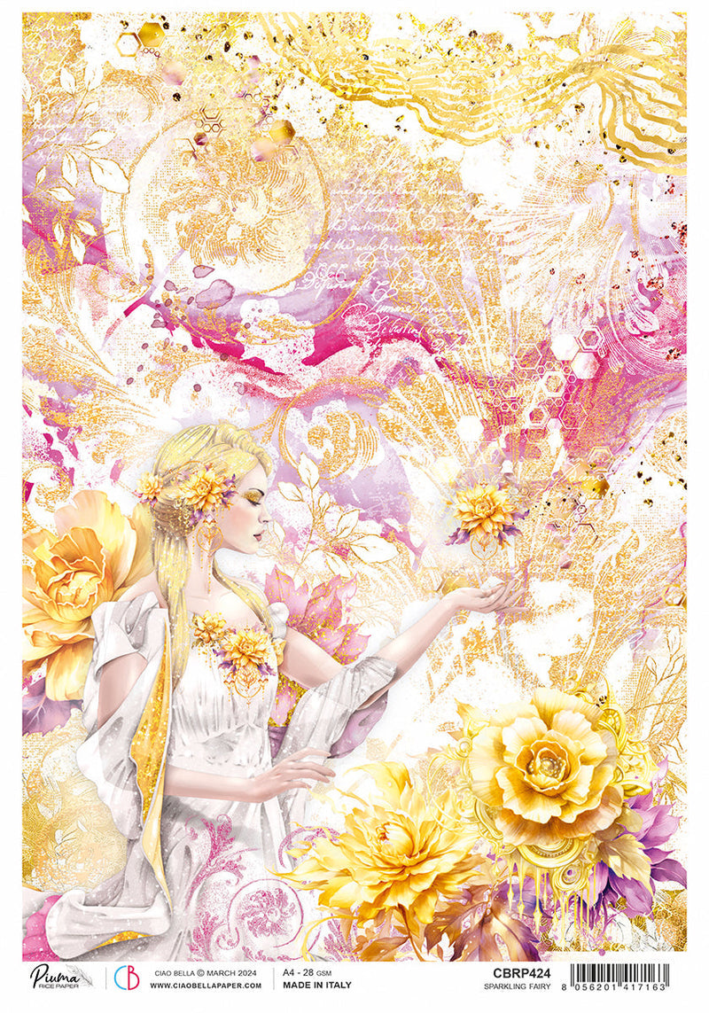 Rice Paper A4 Piuma Sparkling Fairy - 5 Sheets-1
