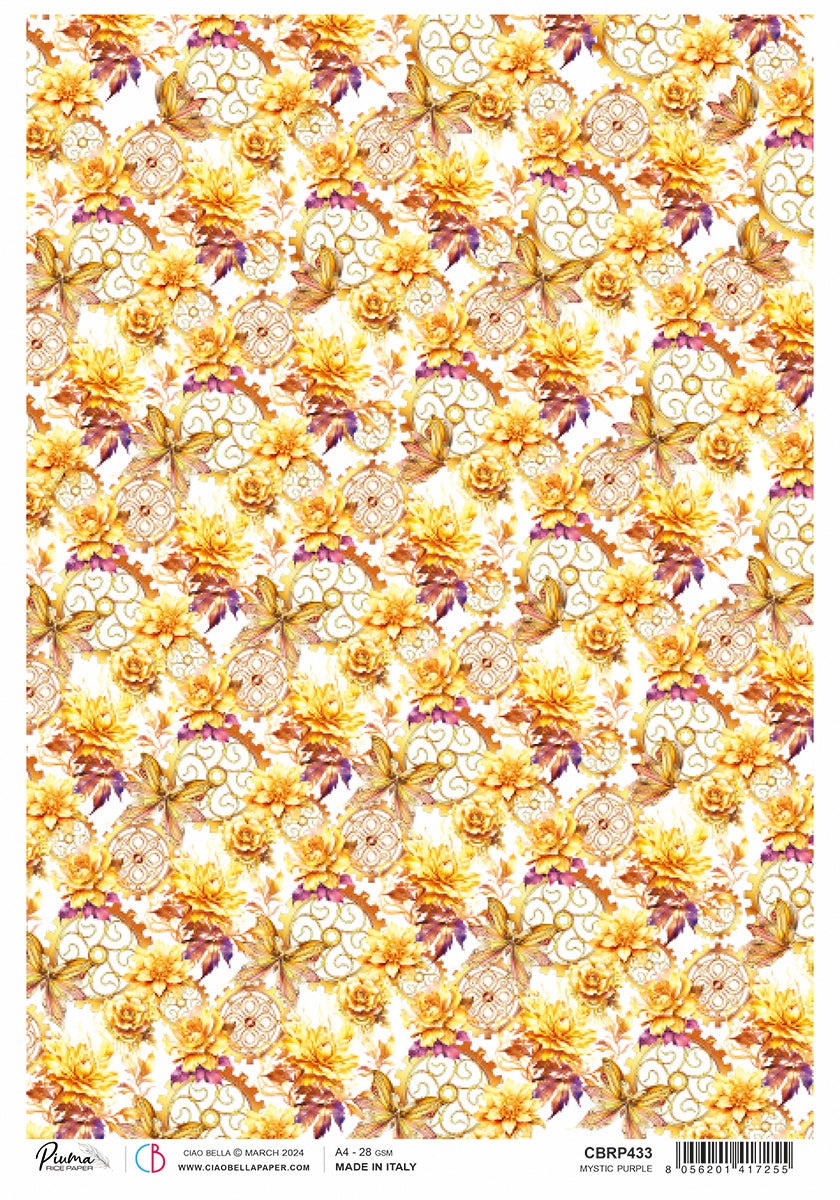 Rice Paper A4 Piuma Mystic Purple - 5 Sheets-1