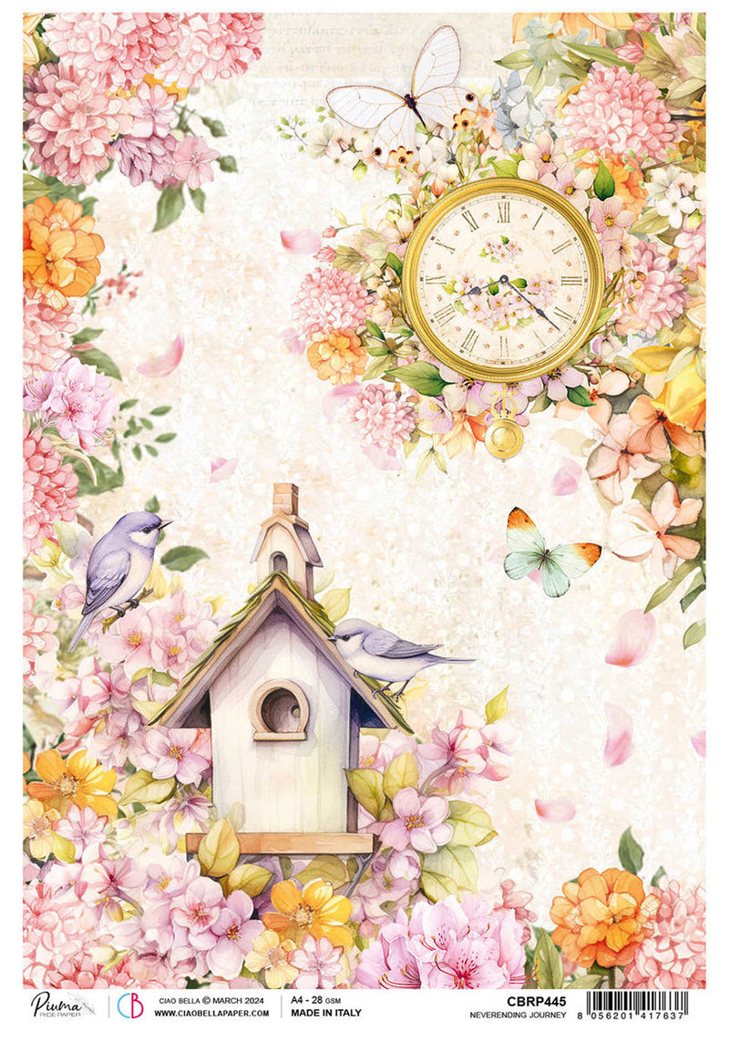 Rice Paper A4 Neverending Journey - 5 Sheets-1