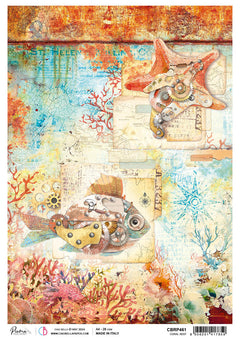 Rice Paper A4 Coral Reef - 5 Sheets-1