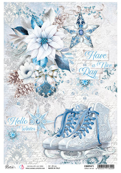 Rice Paper A4 Dance on Ice - 5 Sheets-1