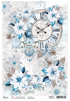 Rice Paper A4 Snowy Time - 5 Sheets-1