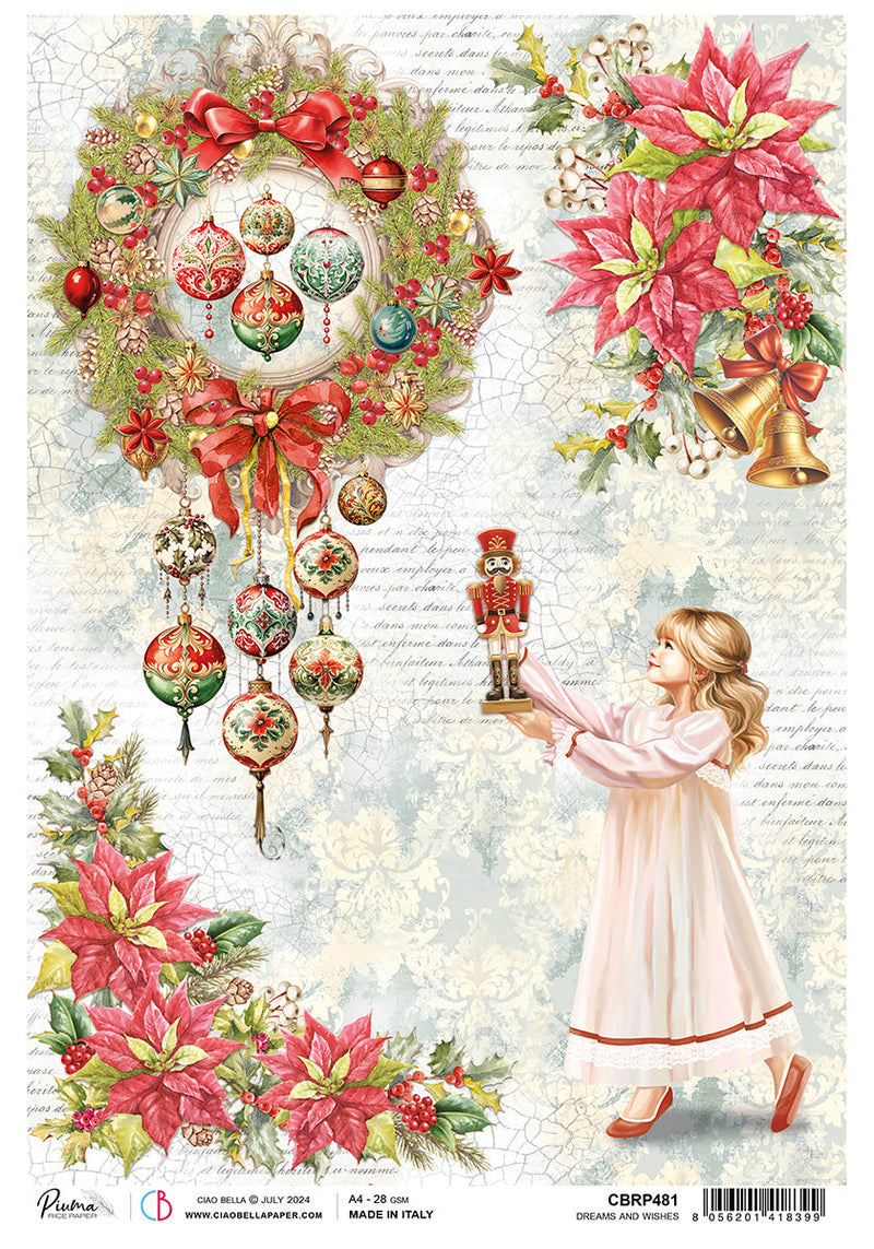 Rice Paper A4 Dreams and Wishes - 5 Sheets-1
