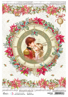 Papier de riz A4 Tendre Amour - 5 feuilles-1