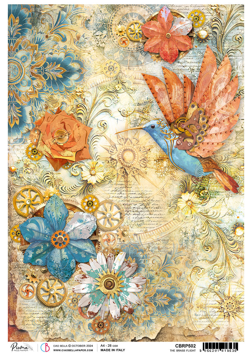 Rice Paper A4 The Brass Flight (5 Sheets)-1