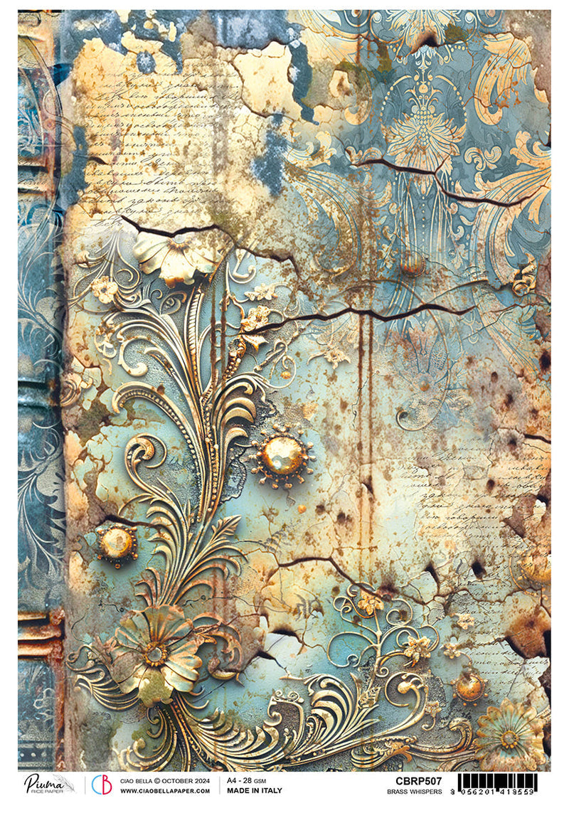 Rice Paper A4 Brass Whispers-1