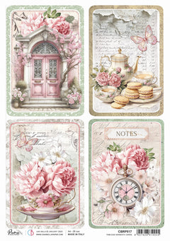Rice Paper A4 Timeless Moments Cards - 5 Sheets-1