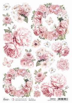 Rice Paper A4 Essence of Spring - 5 Sheets-1